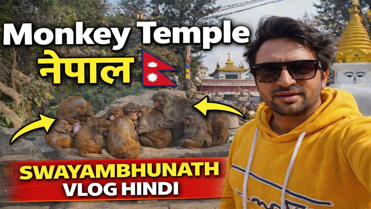 Nepal ka Monkey Temple 🐒🇳🇵| Swayambhunath Vlog