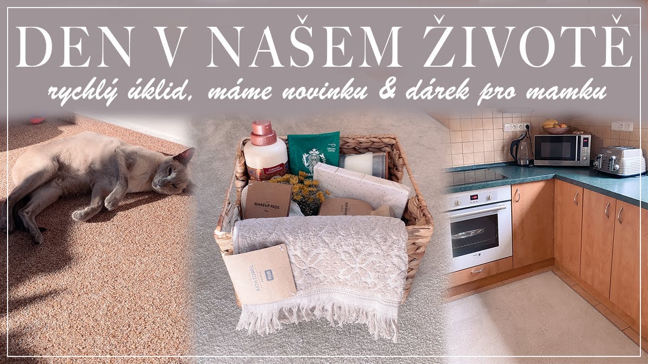 DEN V NAŠEM ŽIVOTĚ | rychlý úklid, máme novinku & dárek pro mamku