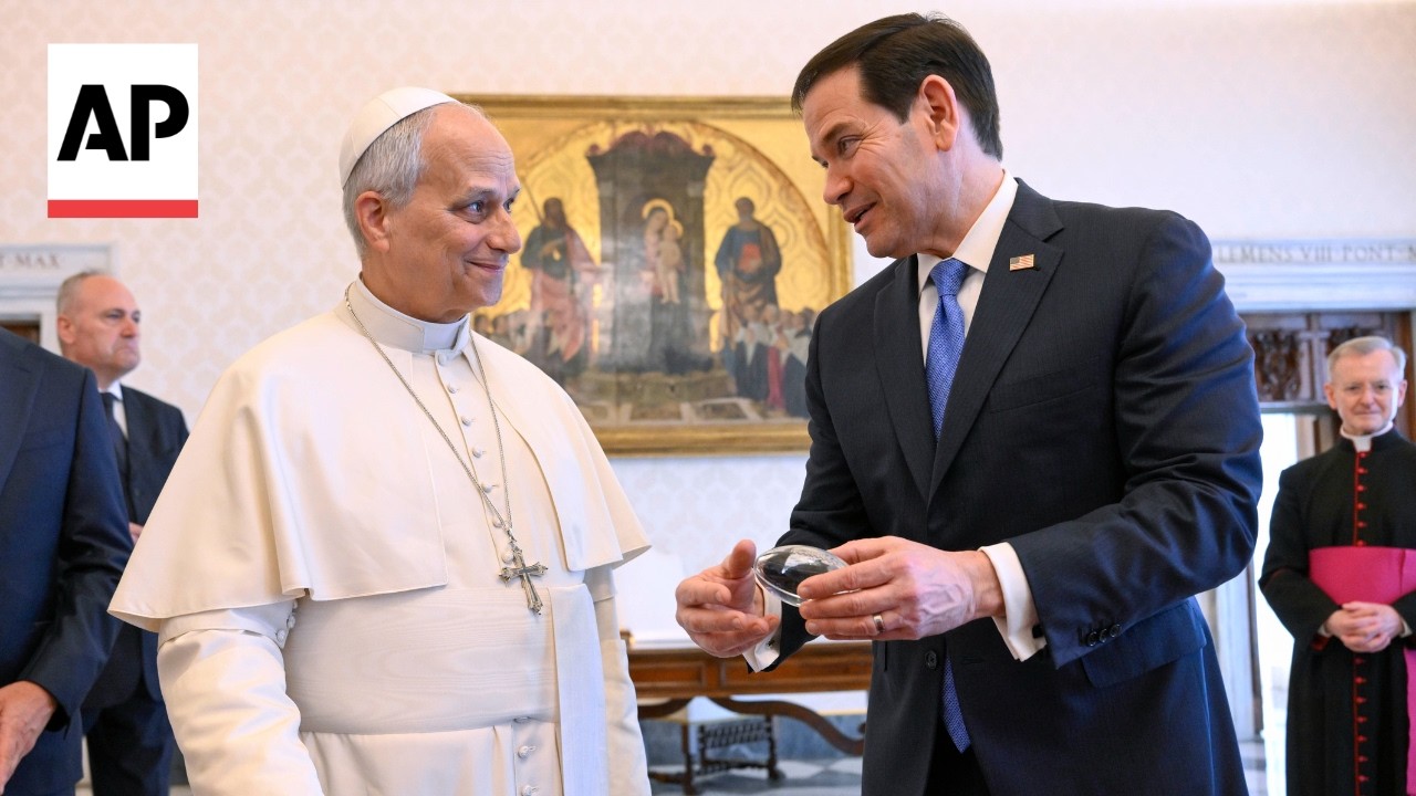Marco Rubio meets with Pope Leo XIV at the Vatican