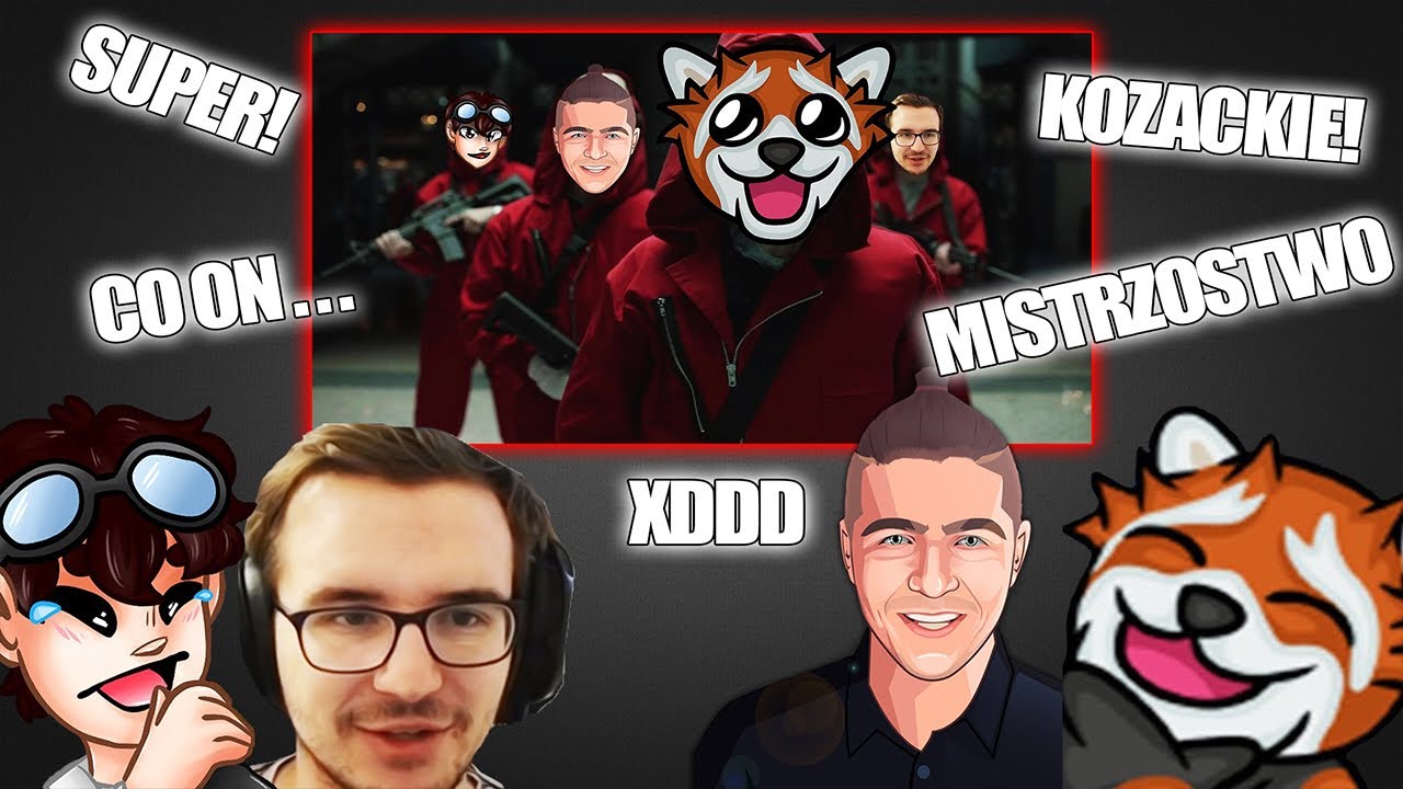EWRON, THOREK, DIABLES i BLASZKA oglądają - HOPAKI ROBIĄ NAPAD NA BANK  [LA CASA DE PAPEL]