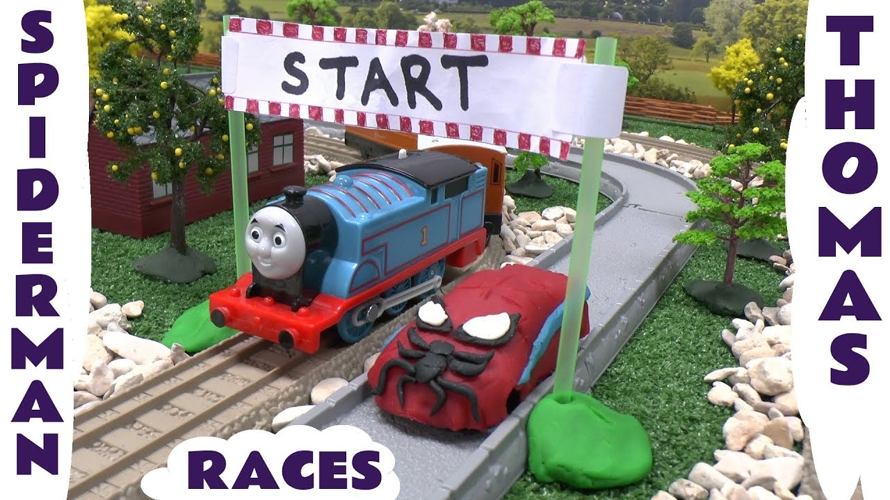 Thomas The Tank Engine Racing a Toy Car