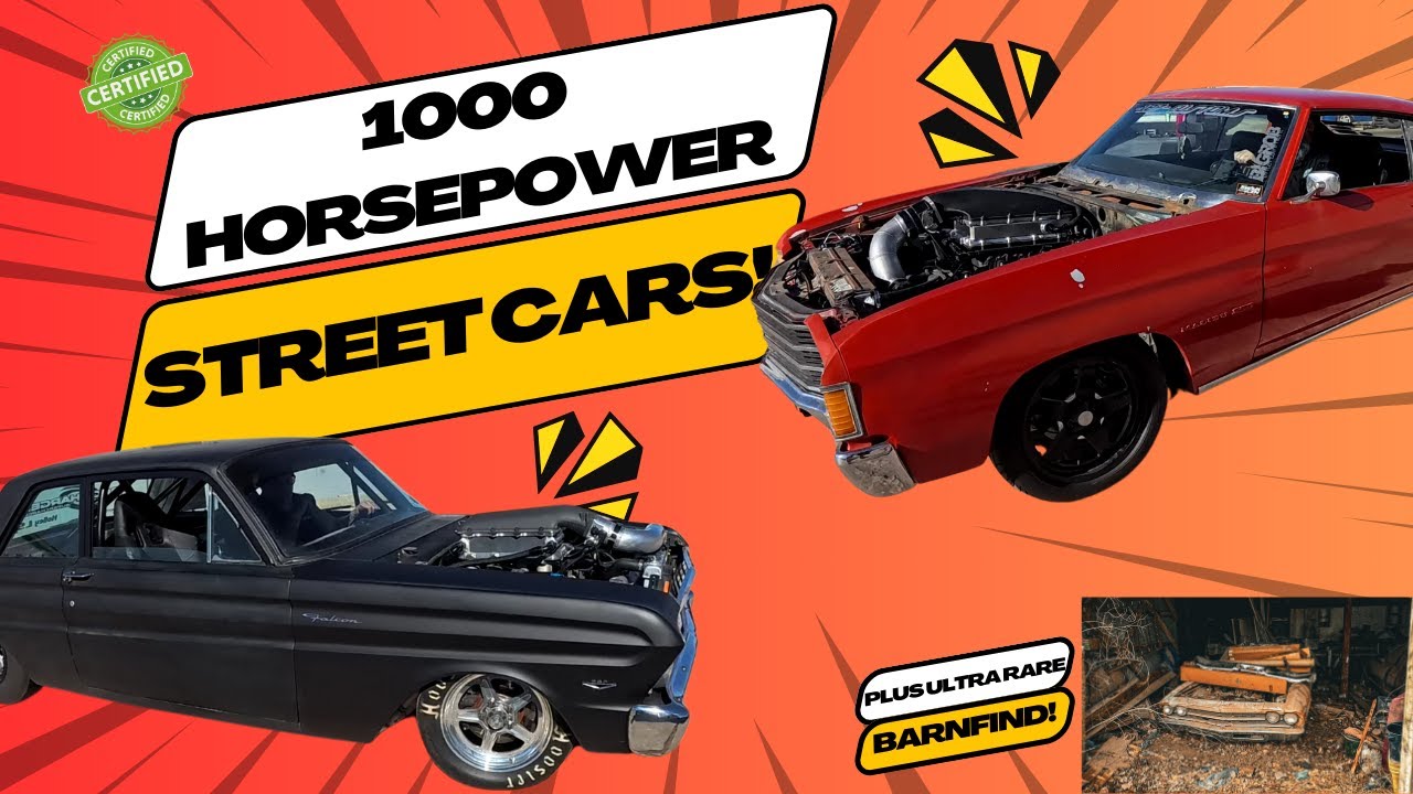 LS Swapped Procharged 1000 Horsepower STREET CARS! Dyno Day With Aidens Chevelle and Daltons Falcon!