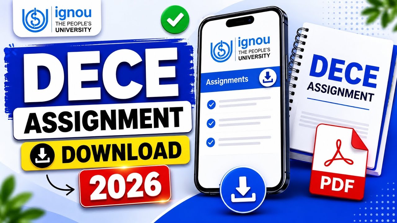 IGNOU DECE Assignment Download 2026 | PDF Download Kaise Kare