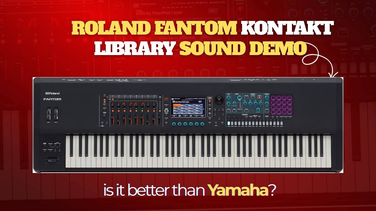 🎹 Roland Fantom Kontakt Library Sound Demo 🔥 Is This Better Than Yamaha?