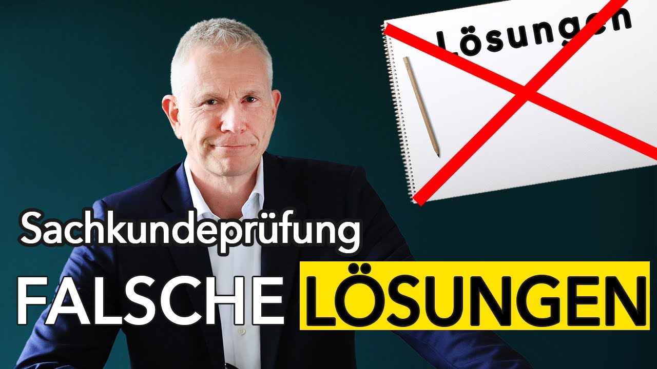 Ich habe L&ouml;sungen in der Sachkundepr&uuml;fung nach &sect; 34a GewO falsch erkl&auml;rt! (oder doch nicht?) (2022)
