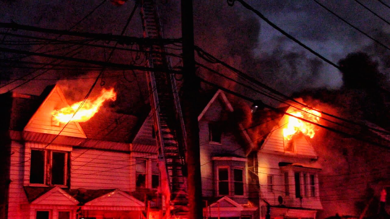 Newark Fire Department 3+ Alarm 3 House Fire Mt Prospect Ave 3-18-19