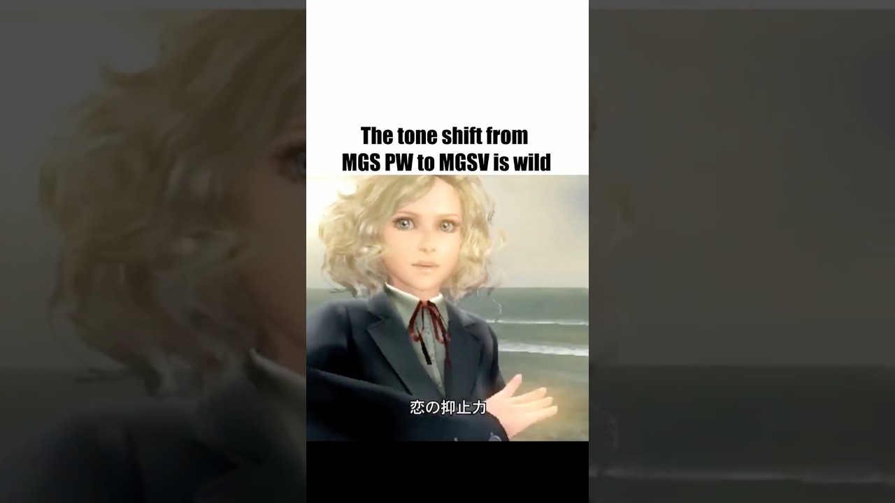 The tone shift from MGS PW to MGSV is wild