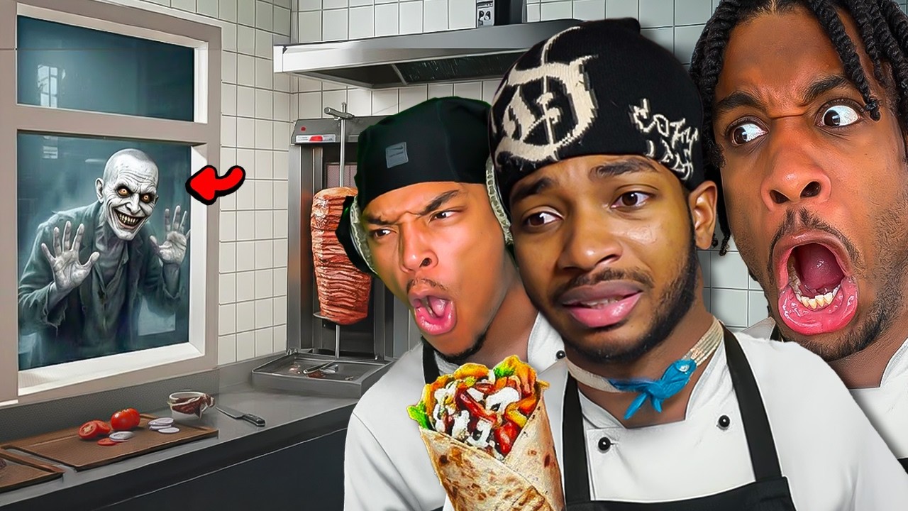 Working At A HAUNTED Shawarma Shop Ft. @YOYO808EXE @astraldiorplus  - Shawarma Kiosk