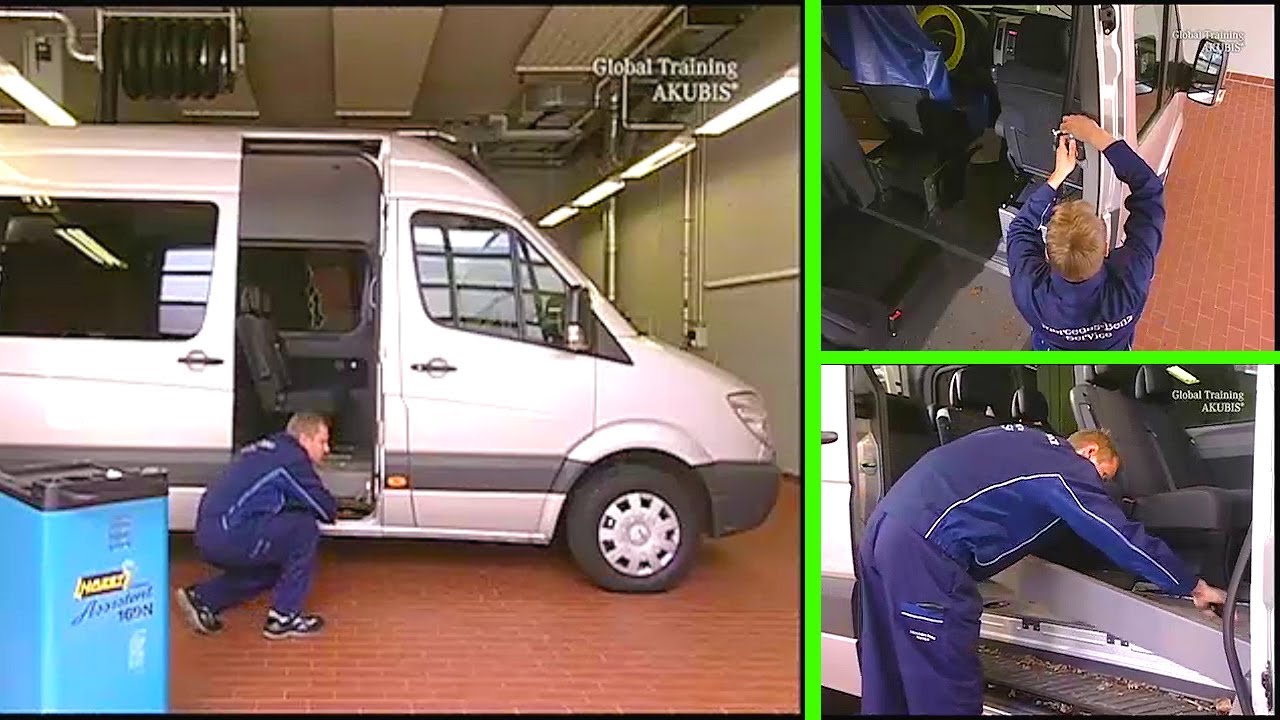 Mercedes-Benz Sprinter: So ersetzen Sie die Energiekette an der Laderaumtür (W906)