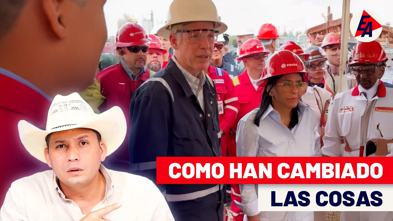 Delcy Rodríguez muestra PDVSA a su “nuevo jefe” estadounidense!! 😎👊🇺🇸