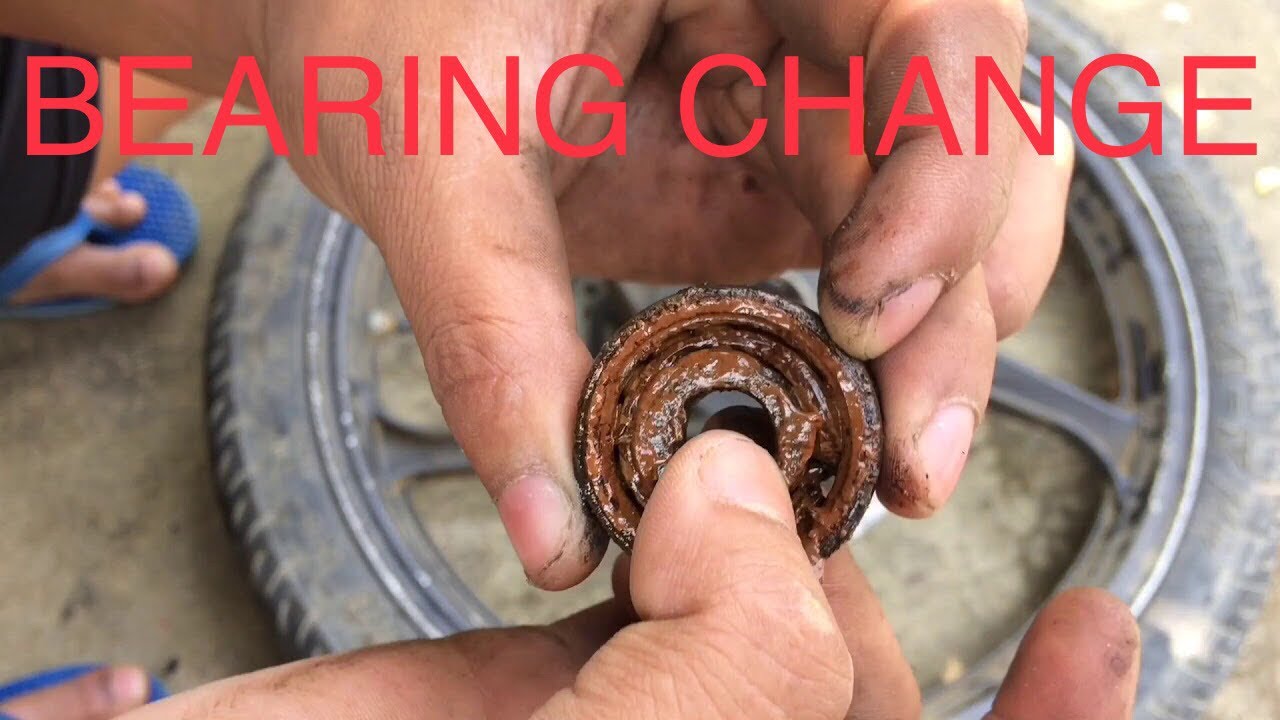 Bearing change | hero honda hunk | front wheel