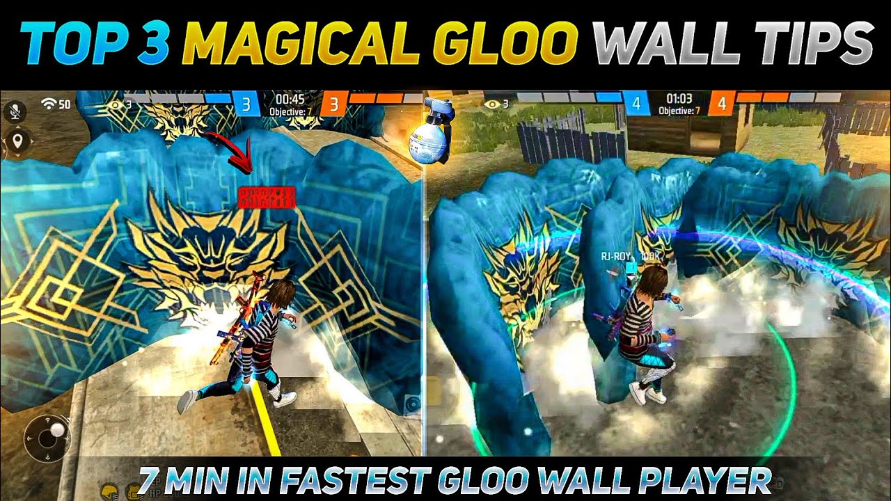 Top 3 Most Used Gloo Wall Tricks To God Level Gameplay | Fastest Gloo Wall Trick |😯 No Talks About !