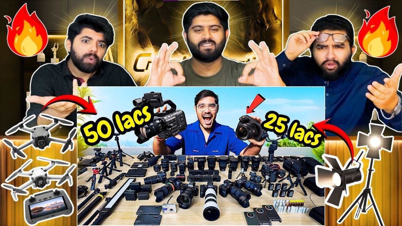 Crazy XYZ Spent Crores on Cameras?! 🤯 खतरनाक कैमरा कलेक्शन | करोड़ों की कीमत 😱| Pakistani Reaction