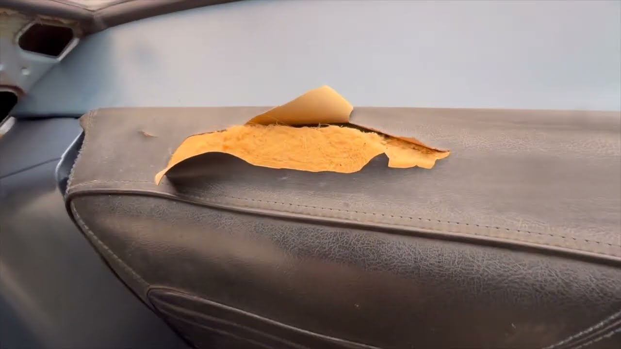 1965 Mustang Rear Seat Leather Repair (Quick & Cheap)