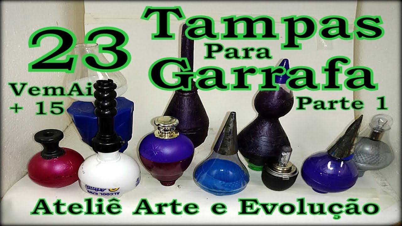 #84. Como Fazer 23 Tampas Para Garrafas Decoradas