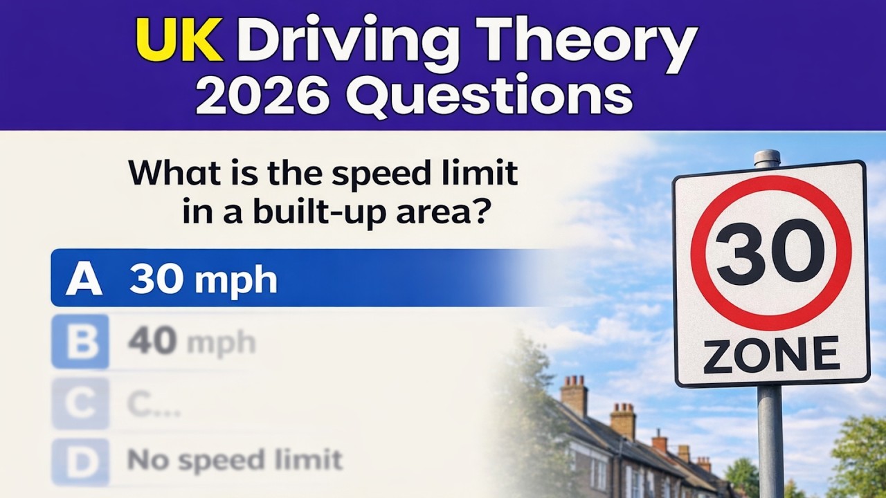 Pass first time Driving Theory Test 2026 UK 🇬🇧 Updated Questions 