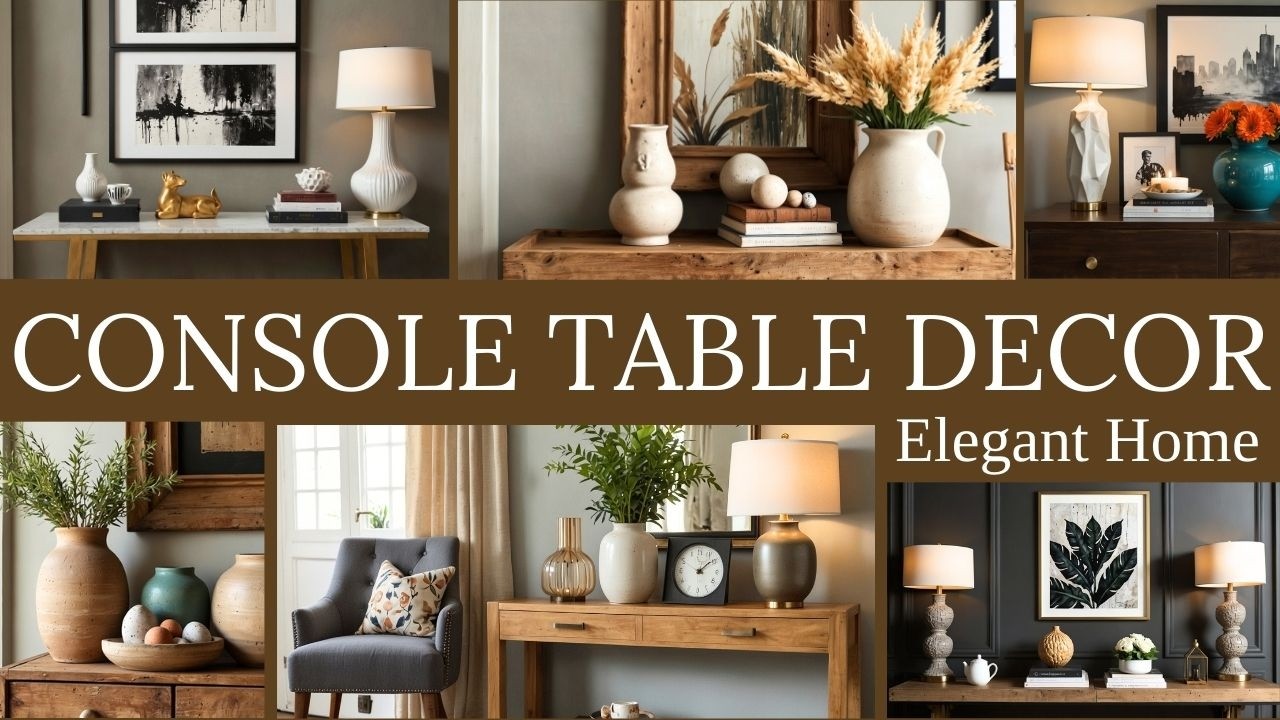 Stylish Console Table Decor Ideas | Elegant & Timeless Styling Tips for Every Home