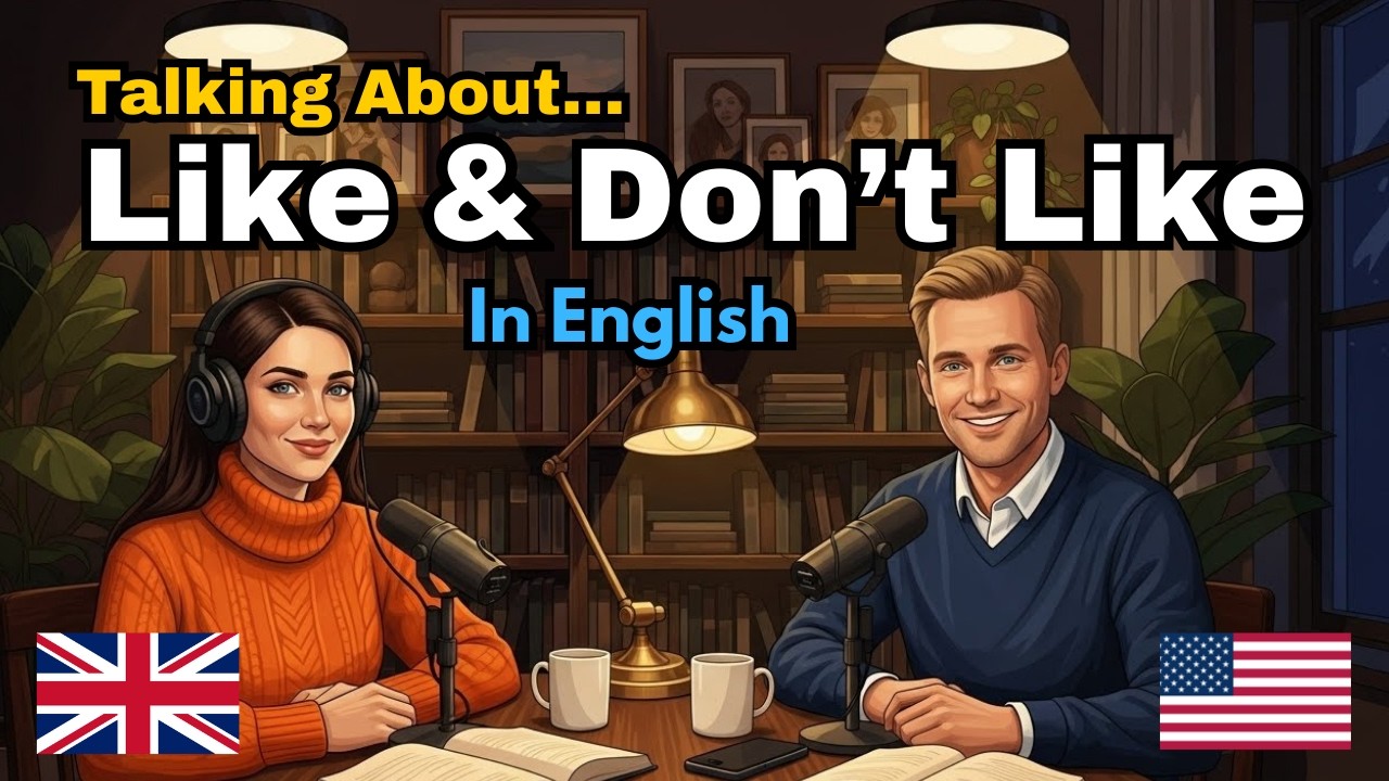 How to talk about your likes and Don't likes in English | Easy conversation practice