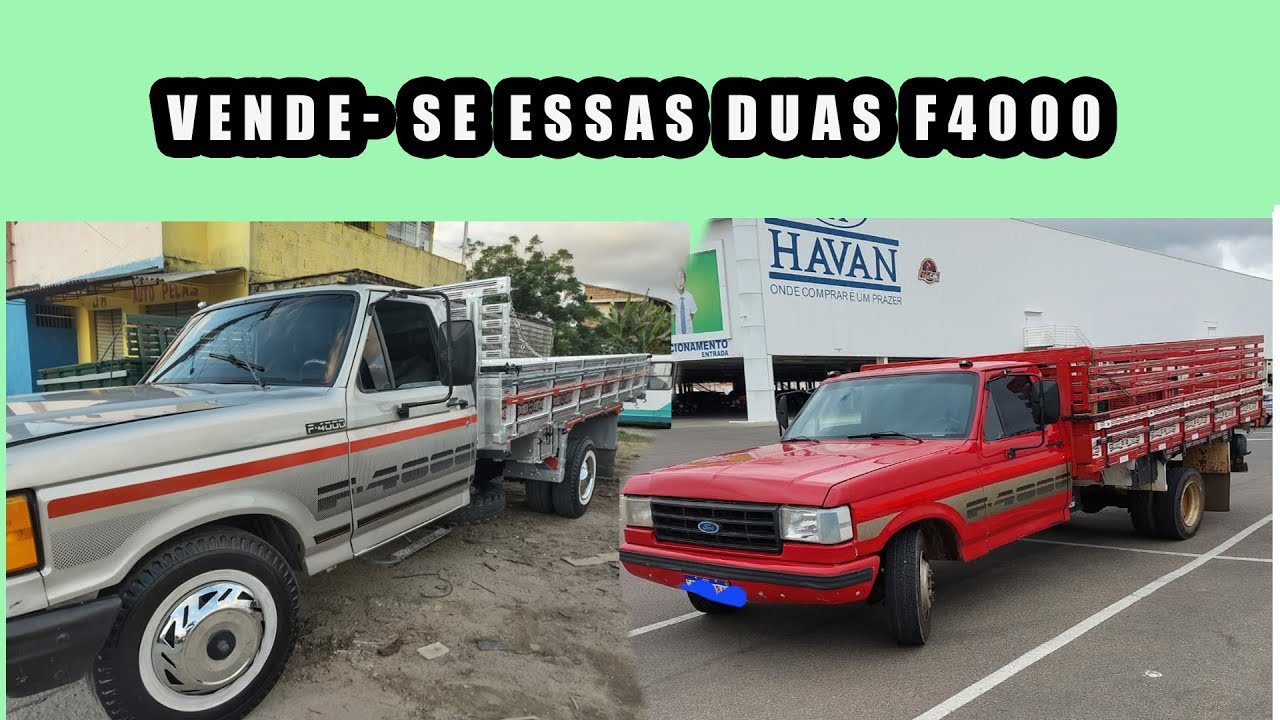 2 F4000 PARA VENDER , ASSISTA AQUI , JULHO 2023