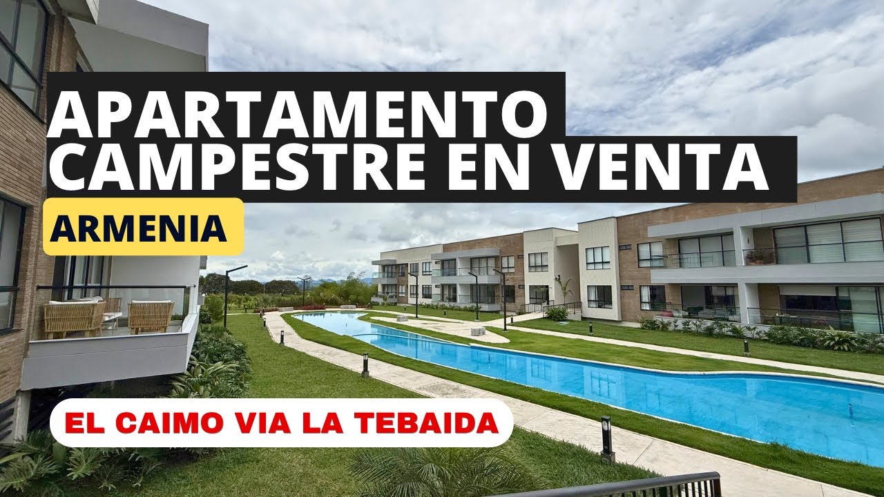 Apartamento campestre en venta en El Caimo &ndash; Armenia Quind&iacute;o 🏡 V&iacute;a La Tebaida- Rodeado de naturaleza