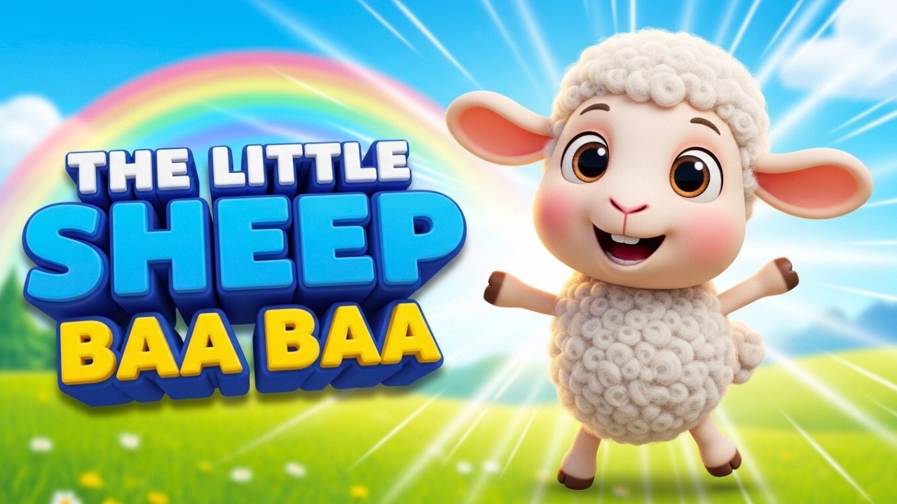 The Little Sheep Baa Baa 🐑🎵 Fun Kids Song | Musical Farm