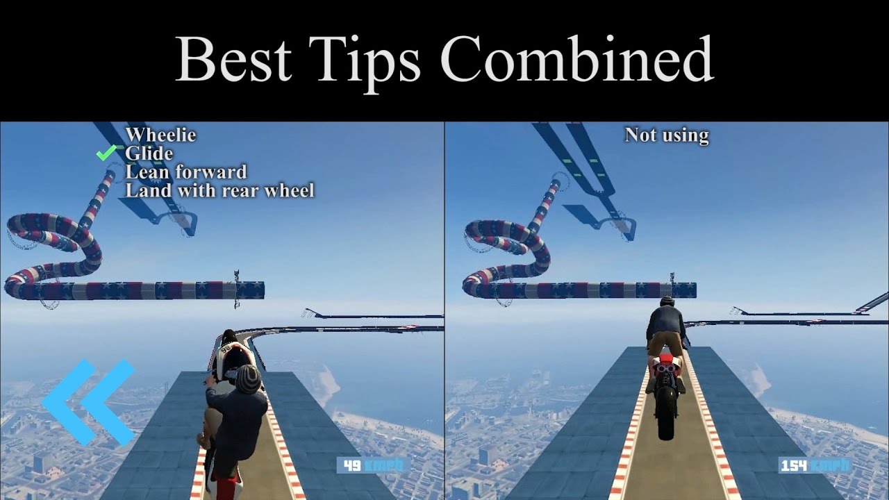 GTA 5 - How to Win Any Stunt Race - Motorcycles - Tips and Tricks