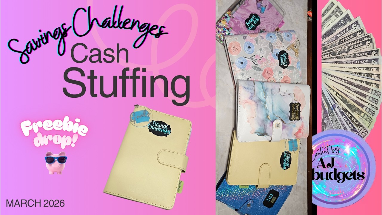 🎯💵 March Savings Challenges Cash Stuffing | 2026 Savings Goals! 💵🎯
