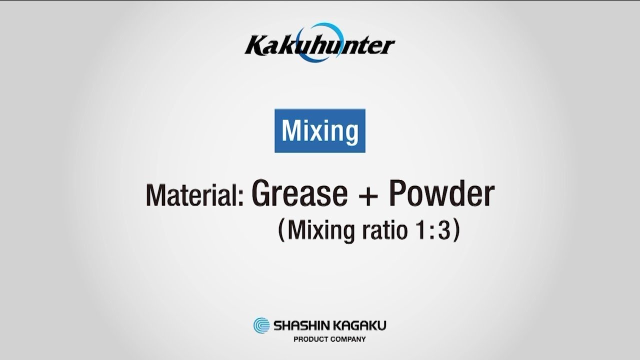 Material mixing : Grease + Powder (Mixing ratio 1: 3)