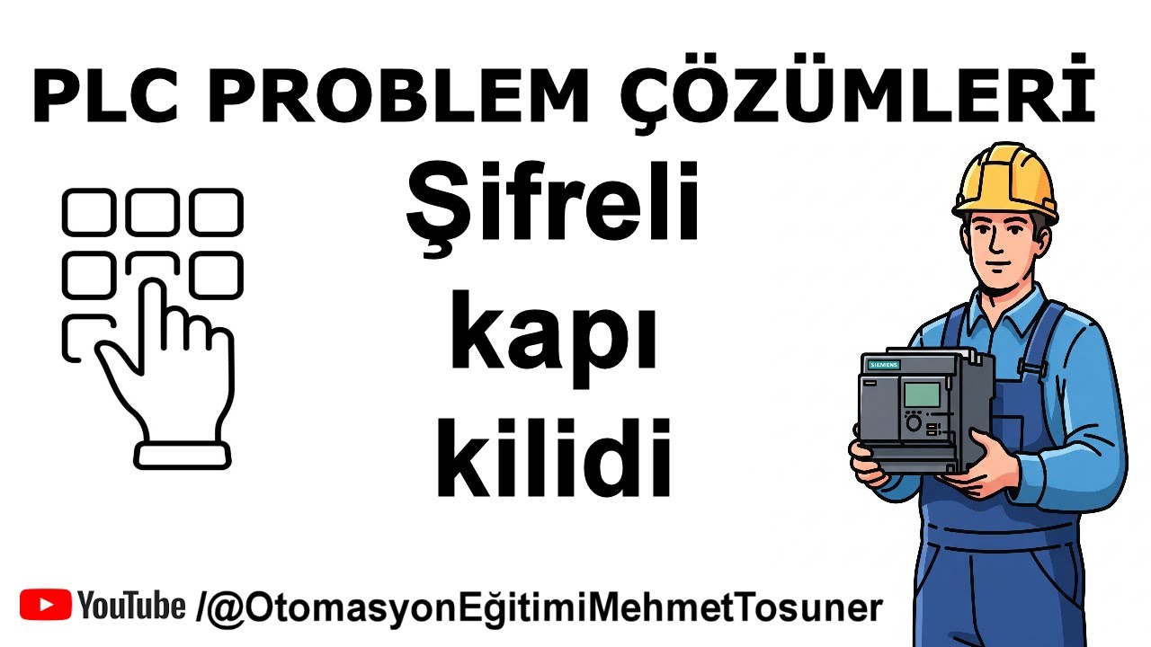 PLC Şifreli kapı kilidi problemi #elektrik #otomasyon #plc #tiaportal #s71200 #s71500