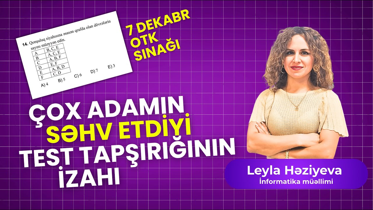 Çox adamın səhv etdiyi sualın izahı | 7 Dekar OTK sınağı