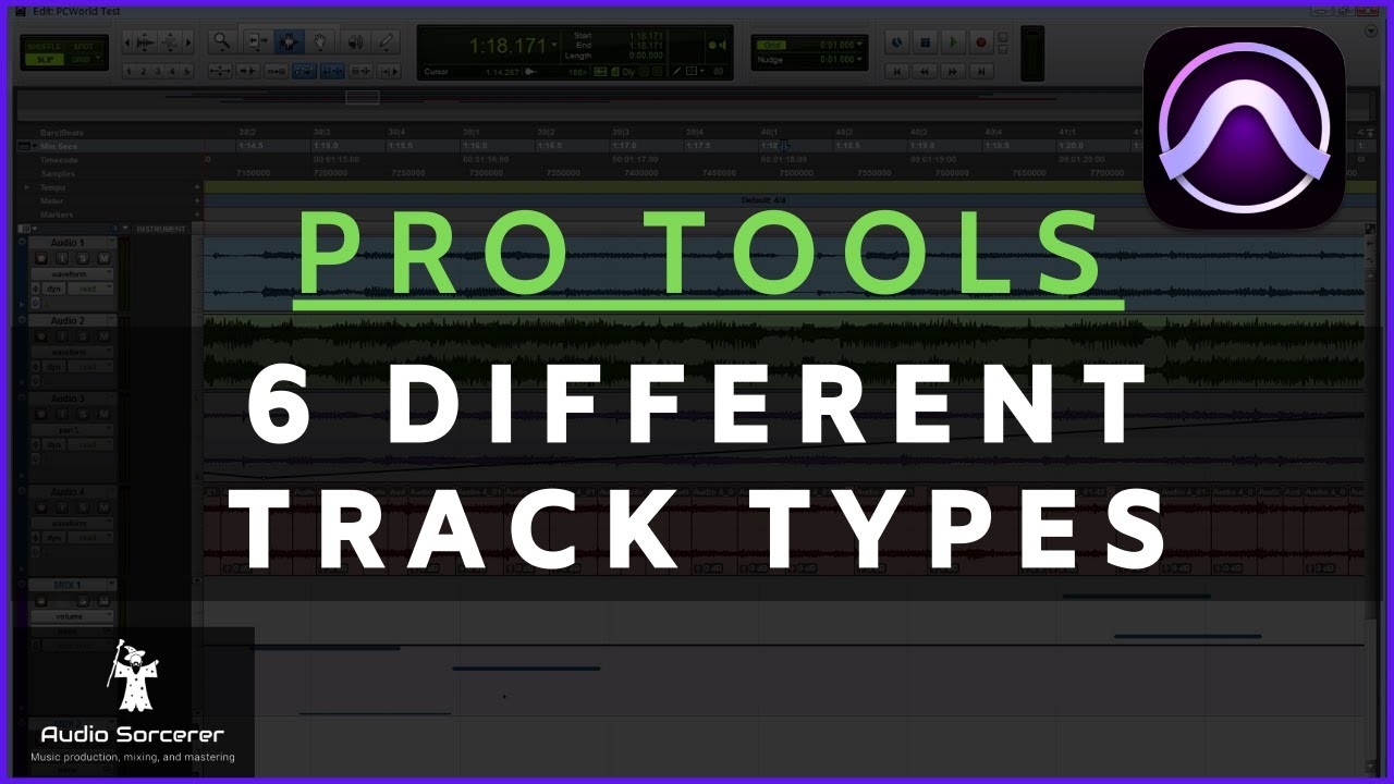 Урок по Pro Tools | 6 различных типов дорожек @avid