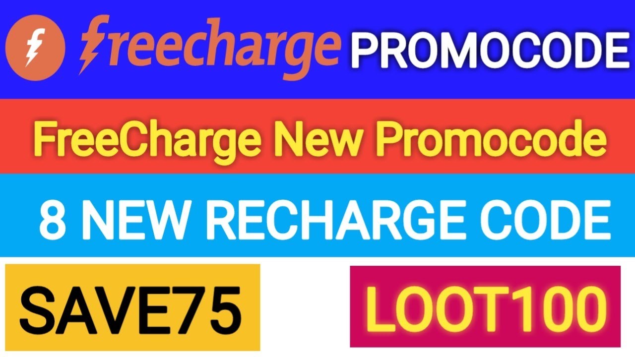 FreeCharge New Recharge Promocode | 8 New Recharge Promocode