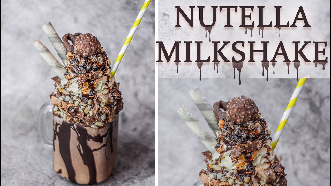 Extreme Nutella Milkshake Recipe| Ferrero Rocher Milkshake|Nutella Freak shake |Summer drink|ملک شیک