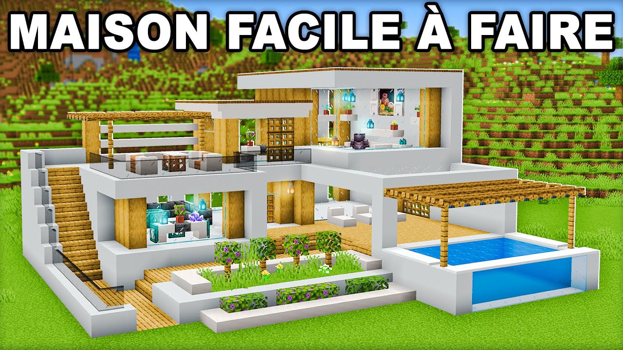 LA MAISON MODERNE PARFAITE pour TOI sur Minecraft !