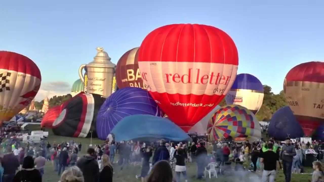 [HD1080] Mass Ascent (AM) @ Bristol International Balloon Fiesta 2014