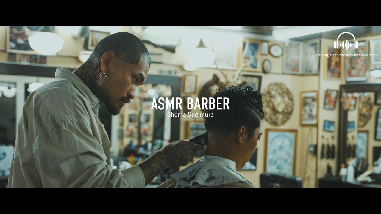【💈ASMR BARBER】UNDERCUT & BEARD TRIM TUTORIAL | Shoma Sugimura【MR.BROTHERS CUT CLUB】