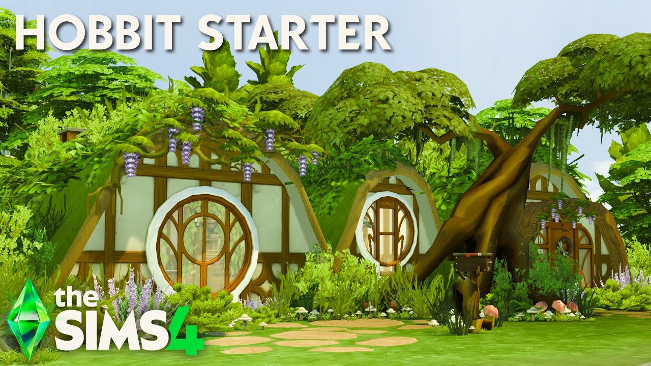 🍃💚Самый милый дом для начинающих хоббитов в The Sims 4!