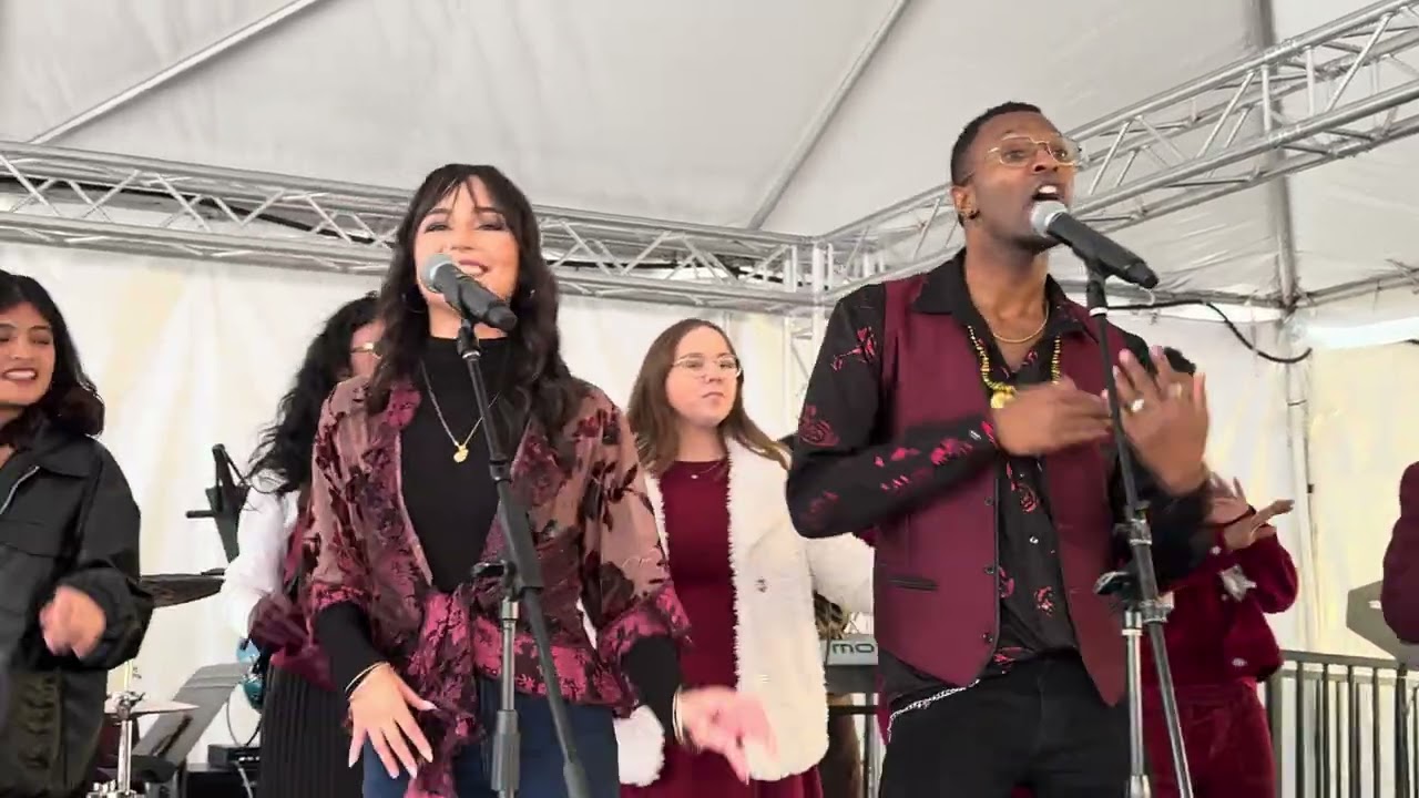 Night Shift performs for the Tournament of Roses Float Fest, 2026 on New Year's Day.