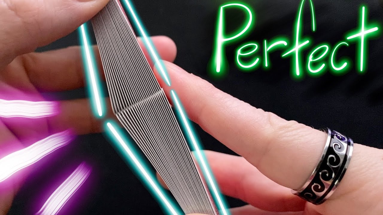 How to shuffle cards LIKE A PRO (for Beginners) // the perfect faro shuffle