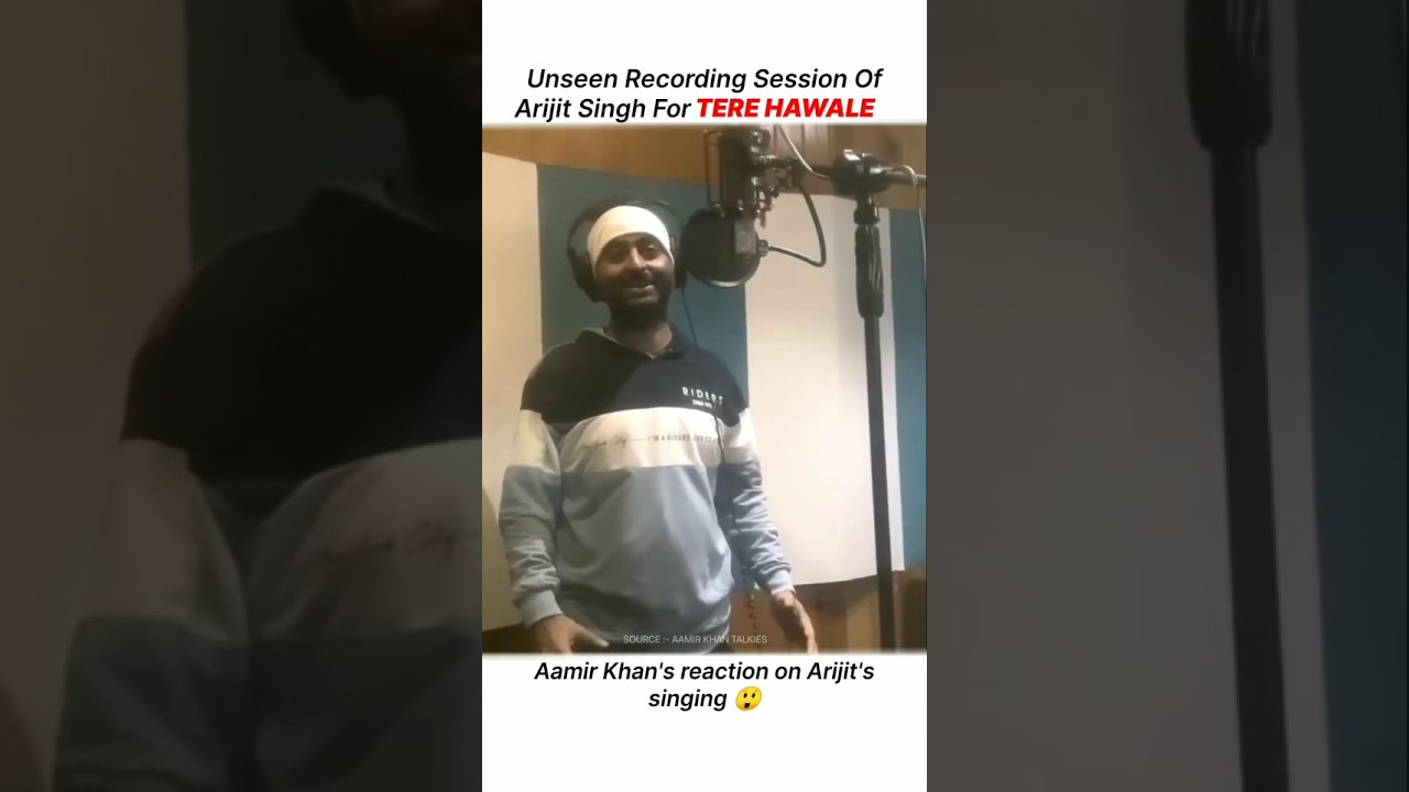 Aamir Khan&rsquo;s Genuine Reaction to Arijit Singh&rsquo;s Voice | Tere Hawale BTS 🎙❤️