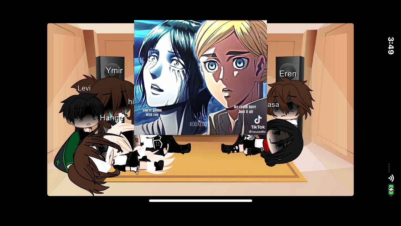 Aot react to Ymir x historia 🏳️‍🌈❤️