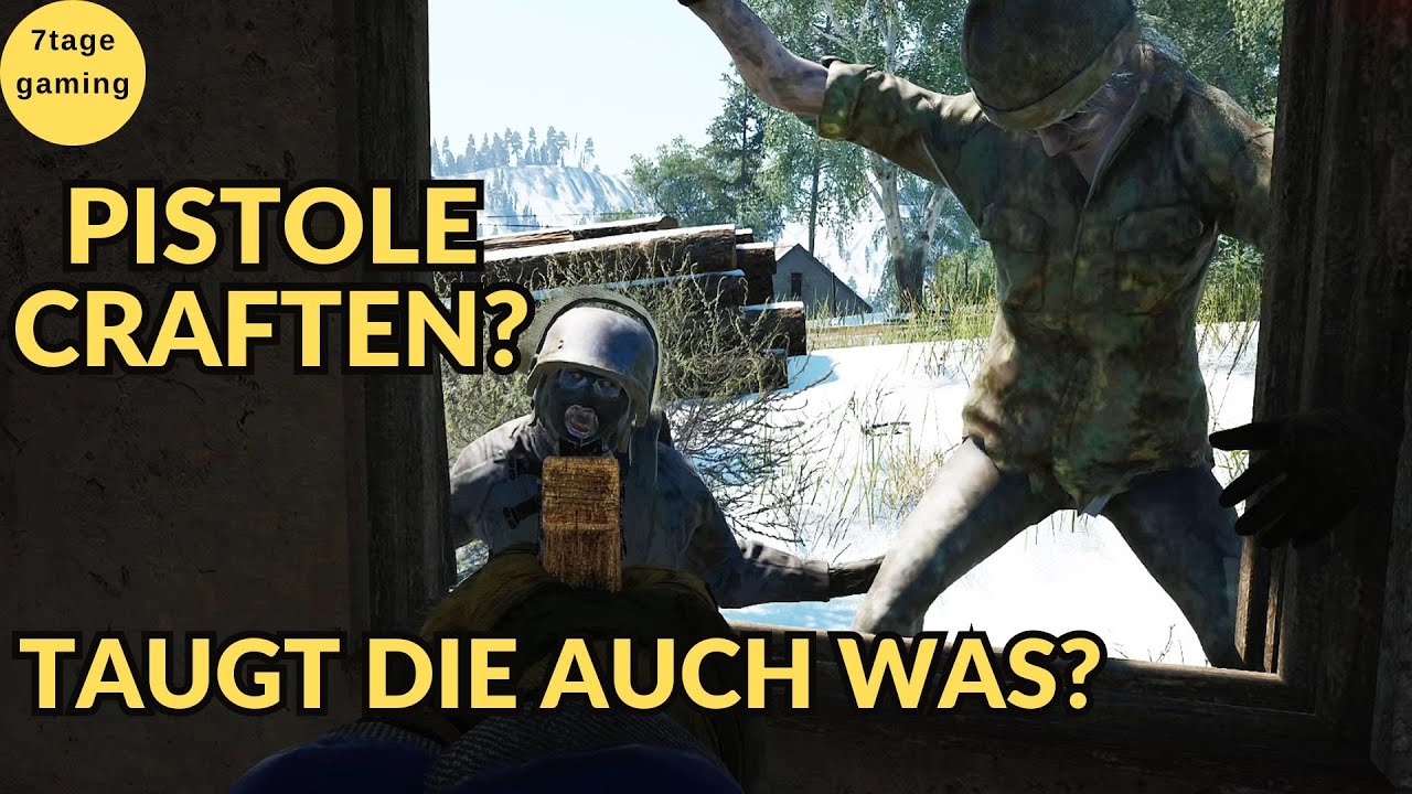 SCUM Gameplay Deutsch | 7 | Ist die gecraftete improvisierte Pistole gut?