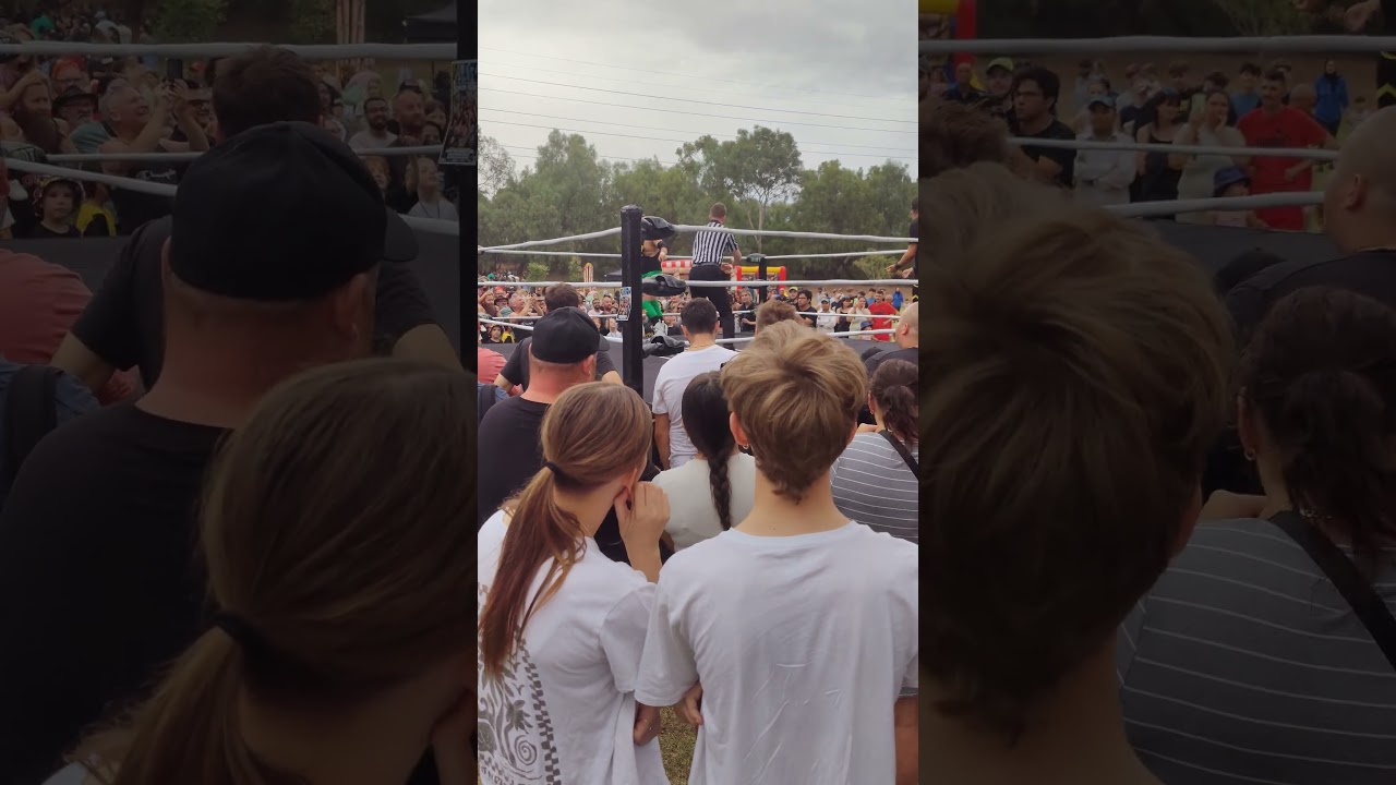 Wrestling match at Salisbury Fringe #adelaide #australia #wrestling #wwe #fun