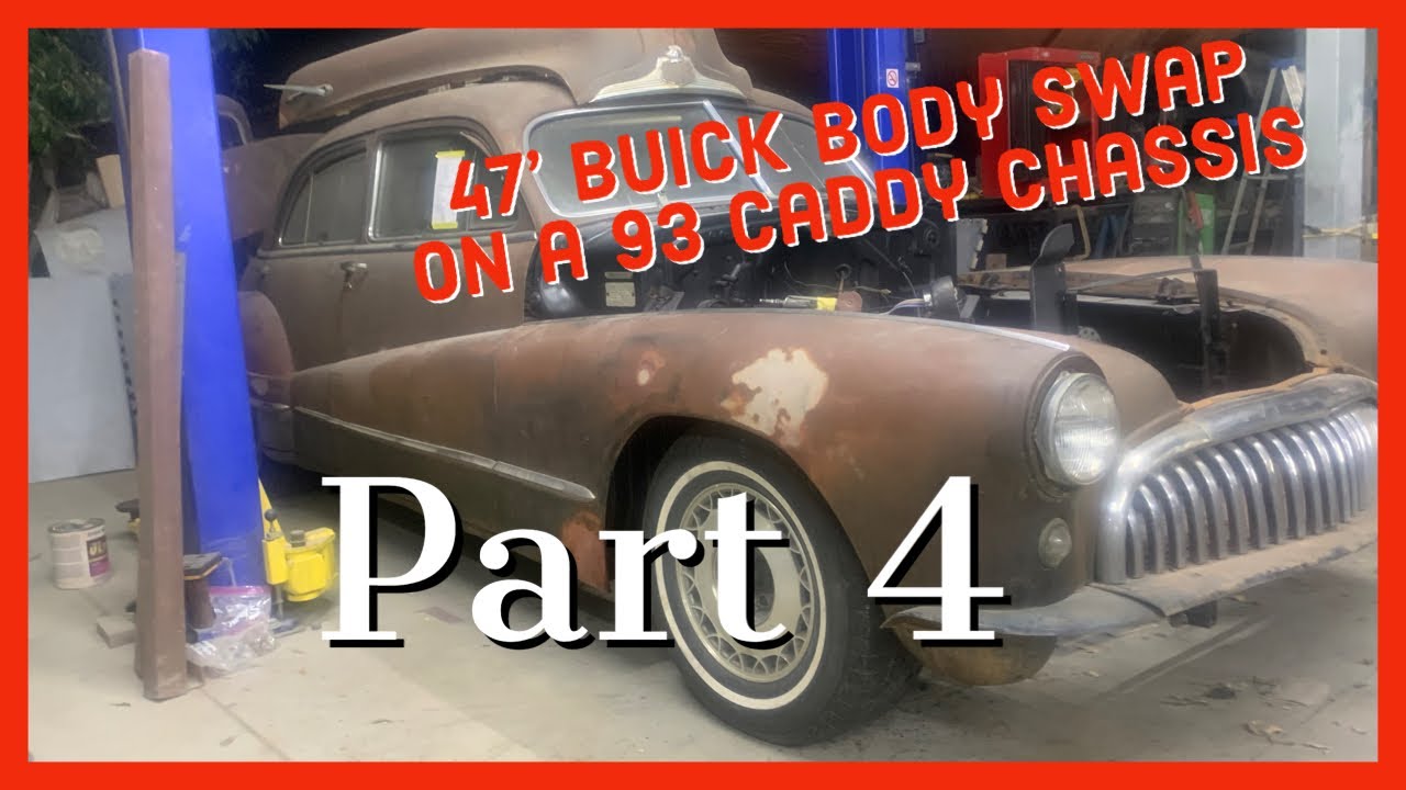 Part 4 1947 Buick Bomb on a 1993 Cadillac Fleetwood Frame Final fitting and a Show of Alterations