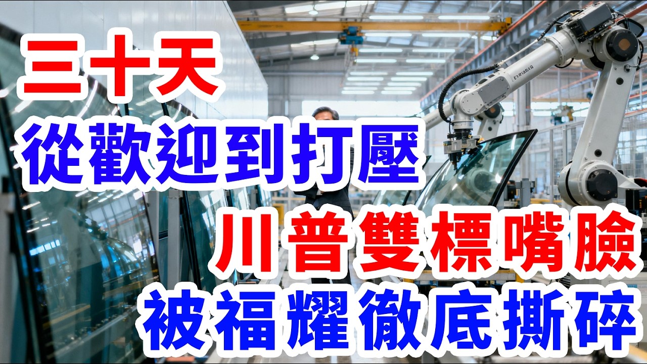 三十天從歡迎到打壓  川普的雙標嘴臉  被福耀徹底撕碎了