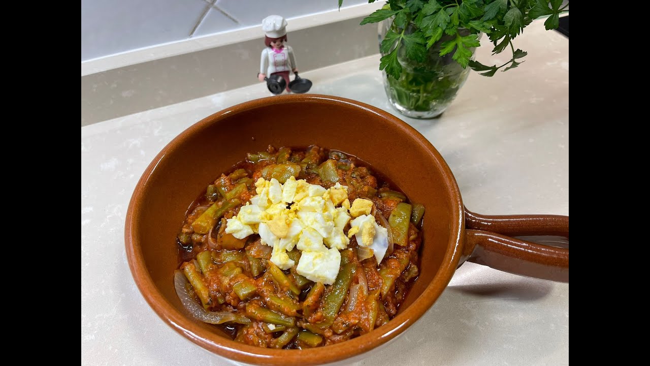 JUDIAS VERDES O HABICHOLILLAS GUISADAS CON TOMATE