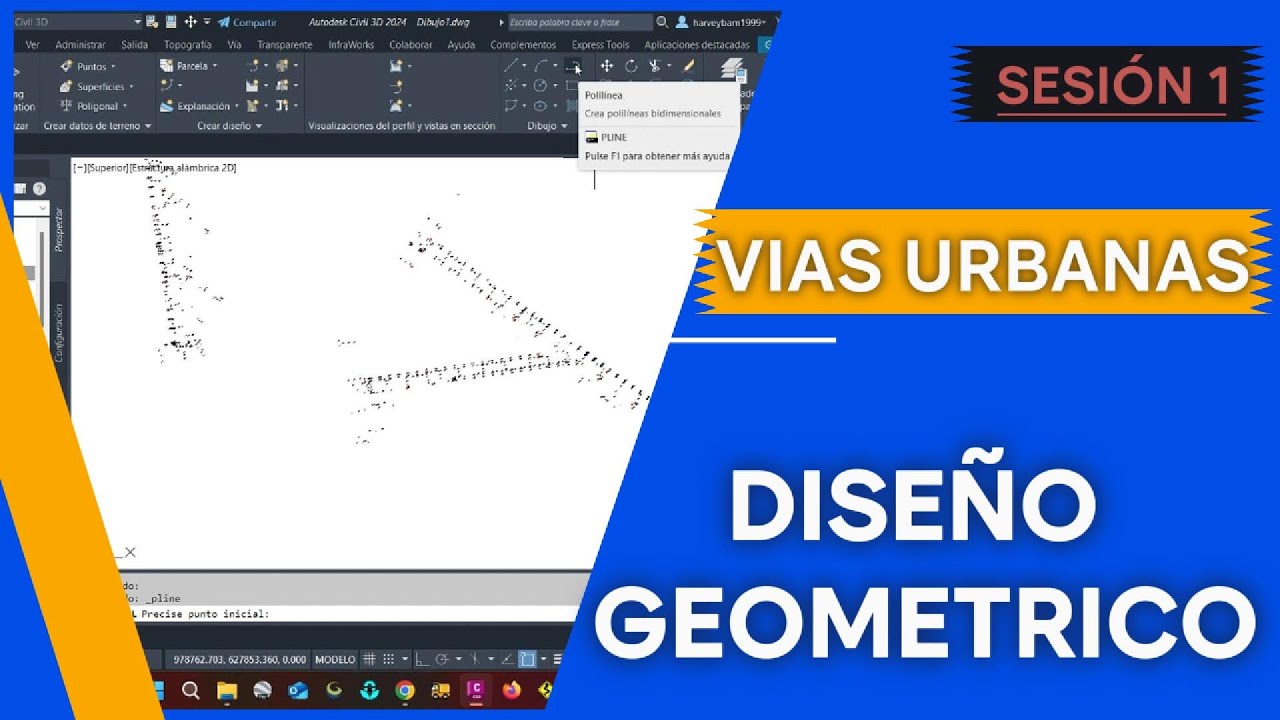 Dise&ntilde;o Geom&eacute;trico de V&iacute;as Urbanas | Sesi&oacute;n 1: Desde Cero y Paso a Paso