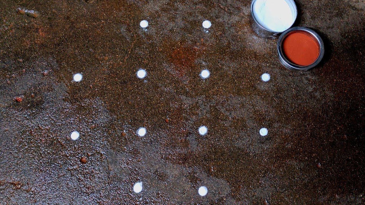 Aadi madham special kolam|4*2*2dots aadiperukku kolam|aadi18kolam|aadivellikolam|traditional rangoli