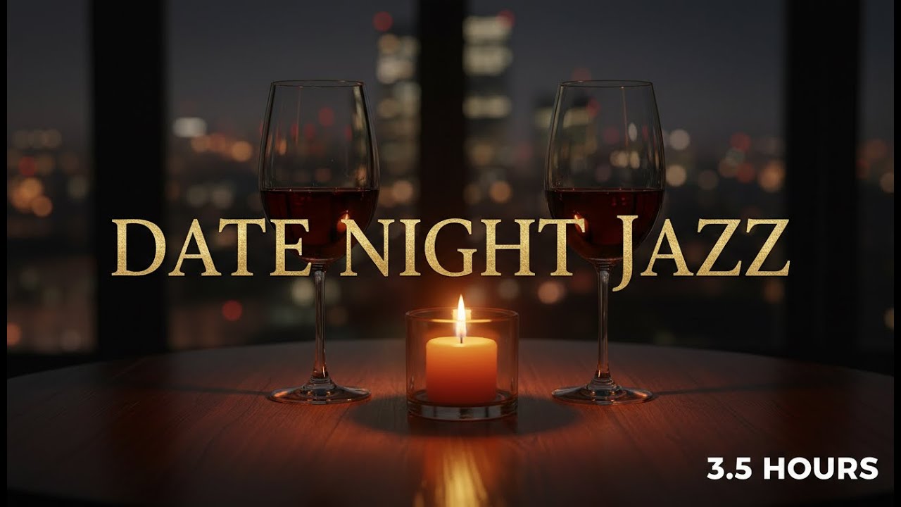 Romantic Jazz with Rain | Candlelight Dinner & Intimate Evening Ambience
