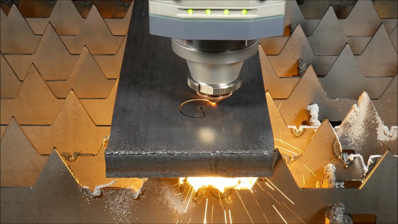 Precitec PierceTec on 20-mm Mild Steel